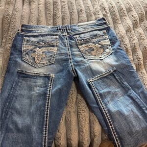 Rock Revival Distressed Blue Skinny Jeans